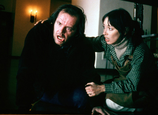 Wendy (Shelley Duvall) beruhigt ihren Mann Jack (Jack Nicholson). Nach einem Albtraum, in dem er sie und Sohn Danny umgebracht hat, glaubt er, den Verstand zu verlieren. Bild: Sender
