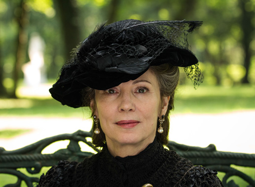 Iris Berben in der Rolle der Cosima Wagner in "Der Clan". Bild: Sender
