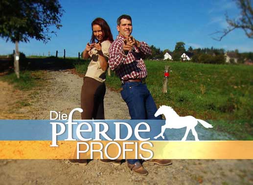 Die Pferdeprofis" Sandra Schneider und Bernd Hackl. Bild: Sender