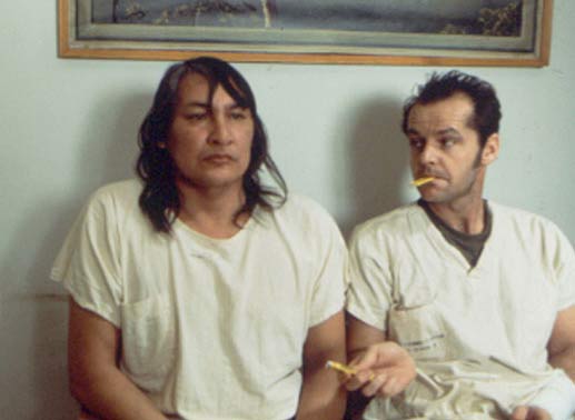 Randle Patrick McMurphy (Jack Nicholson, re.) will mit Häuptling Bromden (Will Sampson) aus der Psychiatrie ausbrechen.
Bild: Sender