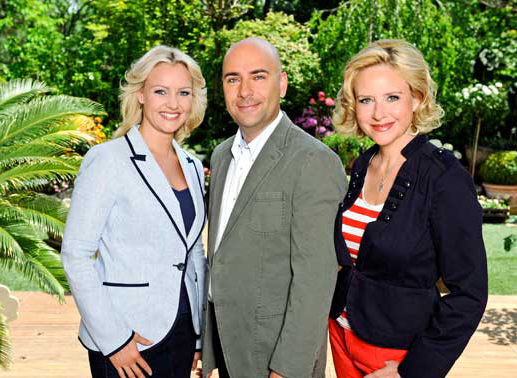 Das Team von "Sommerzeit": Elisabeth Engstler, Reinhard Jesionek, Verena Scheitz. Bild: Sender