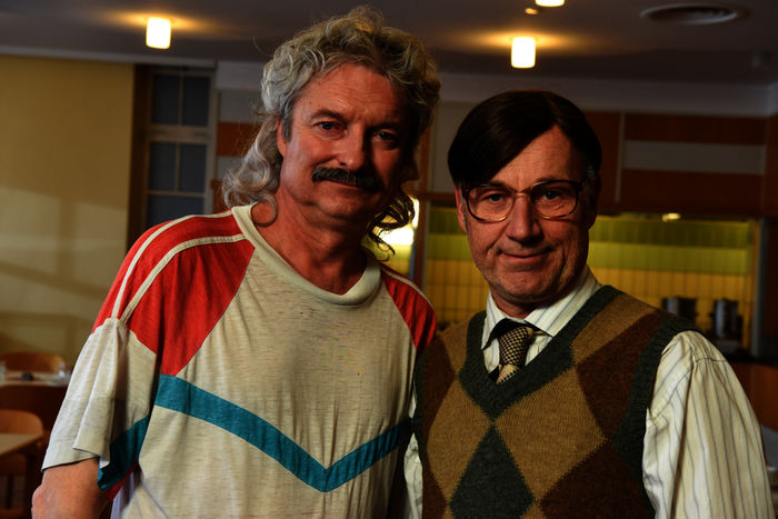 Weber & Breitfu&szlig;: Alfred Dorfer (Weber), Roland D&uuml;ringer (Breitfu&szlig;). Bild: Sender / ORF / Hubert Mican