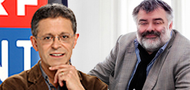 Andrew Solomon für den ORF und Walter Köhler für Servus TV. Bild: Fotomontage tvbutler / ORF / Servus TV