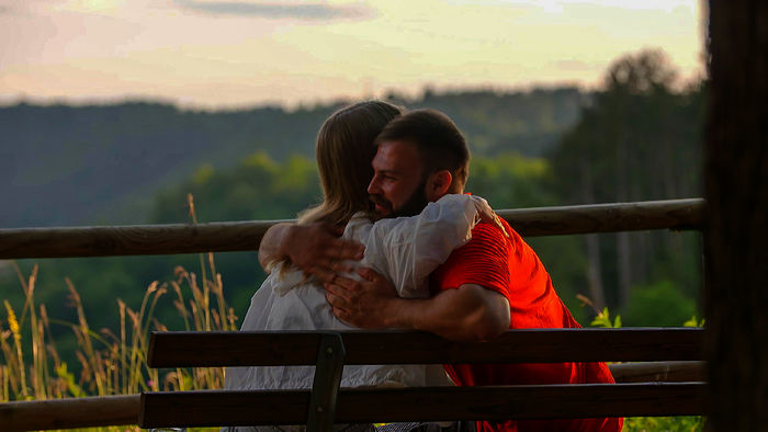 Besonders verliebt: Samira und Hans. Bild: Sender/RTL