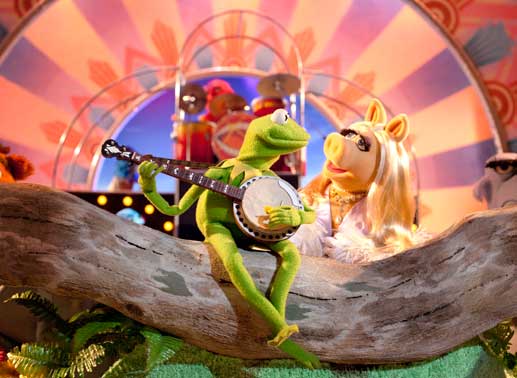 Stars der Show: Kermit und Miss Piggy. Bild: Sender / Walt Disney
