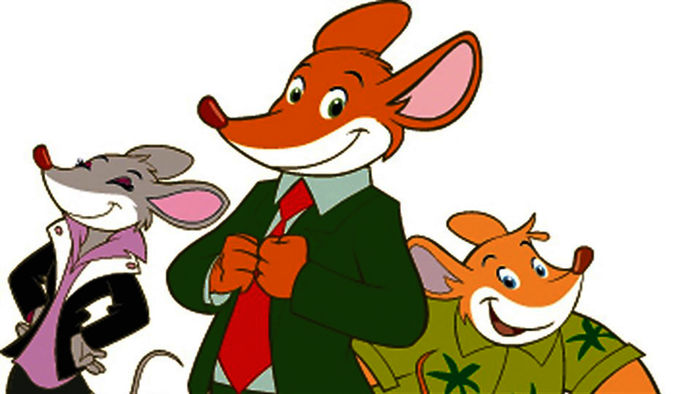 Medienmaus Geronimo Stilton erlebt mit seiner Schwester Thea, dem Neffen Benjamin, dessen Freundin Pandora und Cousin Effeff die spannendsten Abenteuer. Bild: Sender / hr / Atlantyca Entertainment / Moonscoop