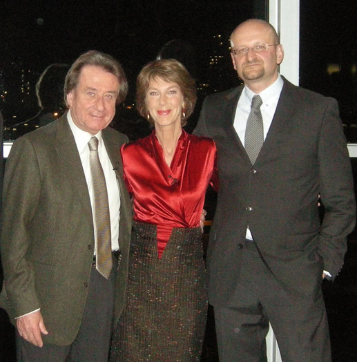 # Starpianist Rudolf Buchbinder, Barbara Rett und Peter Schöber, Geschäftsführer von TW1. Bild: TW1/  Robert Pöcksteiner