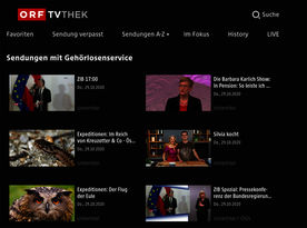 ORF-Sendungen mit Gehörlosenservice in der TVThek