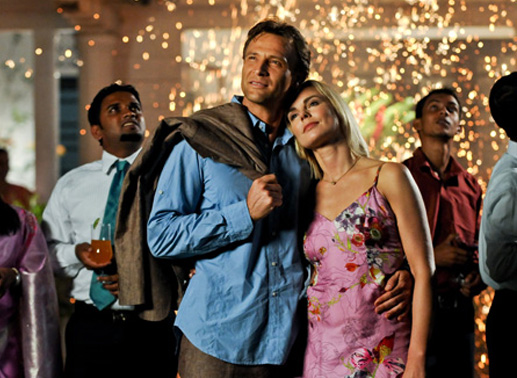 Und auch für Nadja (Saskia Valencia) und Leon (Bernhard Bettermann) gibt's ein Happy End. Bild: Sender