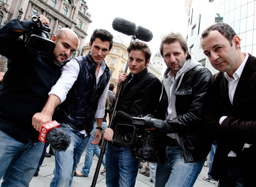 Das B-Team: Tarek Sharif, Daniel Popovic, Robert Reifer, Michael Maly, Gregor Barcal. Bild: ORF