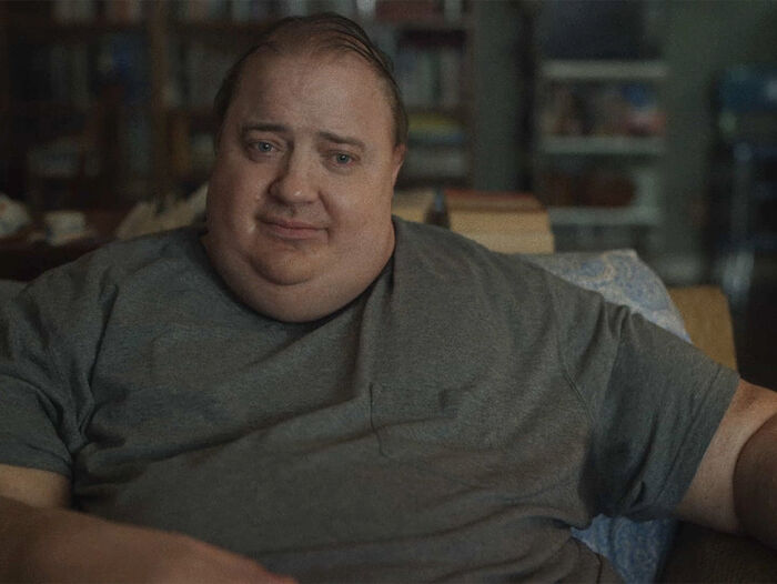 The Whale: Brendan Fraser (Charlie). Bild: Sender / PLAION PICTURES