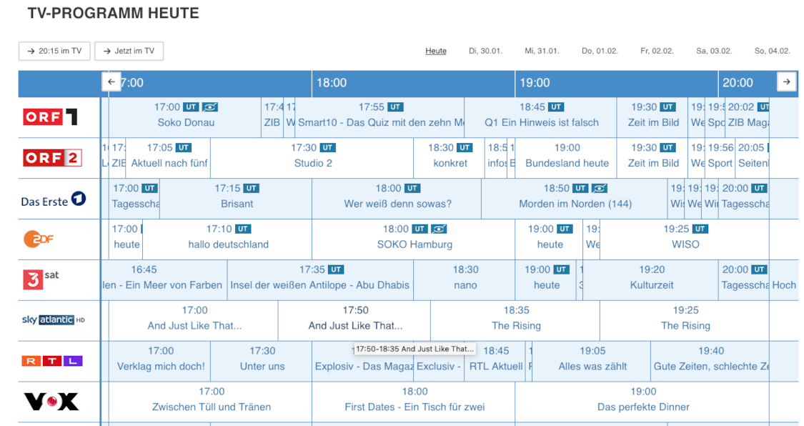 TV-Programm - ZDFinfo - TVButler