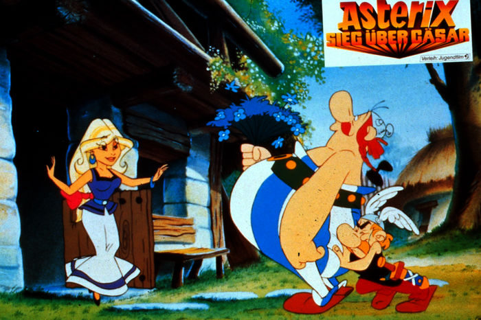 Obelix hat sich in Falbala verliebt. Bild: Sender / Jugendfilm-Verleih GmbH