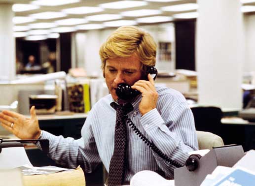 Unermüdlich recherchiert Bob Woodward (Robert Redford) im Watergate-Fall. Bild: Sender