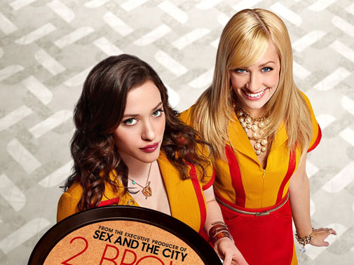 Max Black (Kat Dennings, l.) und Caroline Channing (Beth Behrs, r.) ... Bild: Sender