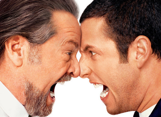 Wer ist hier der Psychiater und wer der Patient? Adam Sandler und Jack Nicholson. Bild: Sender