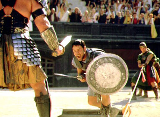 Russell Crowe kämpft sich als Maximus durch. Bild: Sender