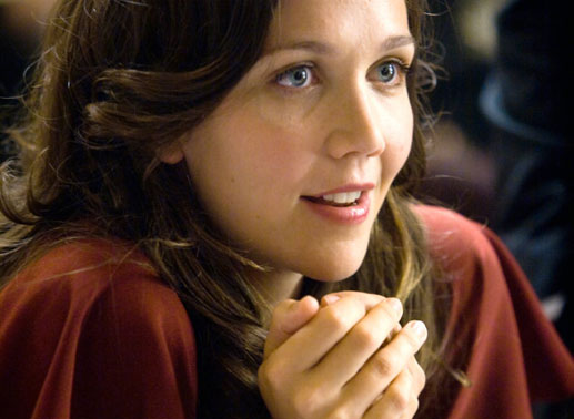 Rachel (Maggie Gyllenhaal) gerät in die Hände des Jokers. Bild: Sender