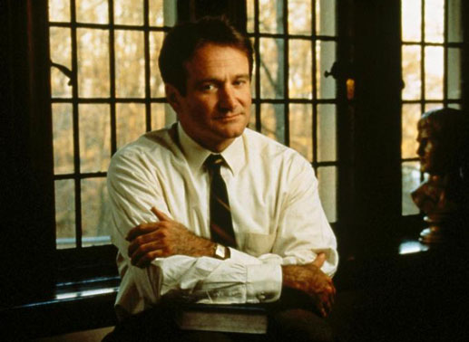 Robin Williams versteht es, seine Studenten zu begeistern. Bild: Sender