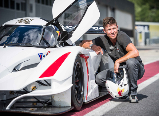 Felix Baumgartner bei der Speedgang. Bild: Sender / ServusTV / Philip Platzer