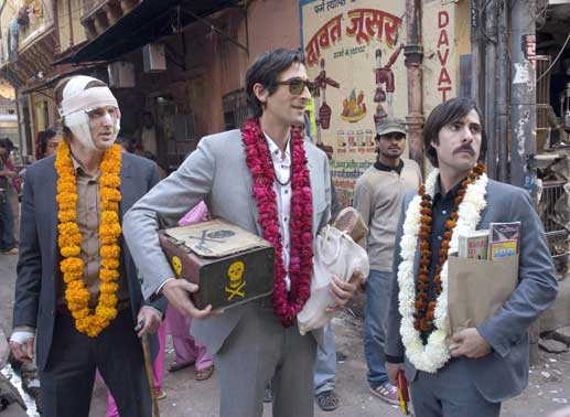 Drei Brüder in Indien: Owen Wilson (Francis), Adrien Brody (Peter), Jason Schwartzman (Jack). Bild: Sender