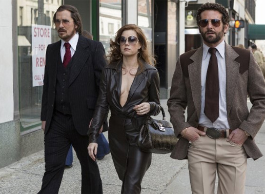 Christian Bale, Amy Adams und Bradley Cooper in „American Hustle“. Bild: Sender/ Annapurna Productions