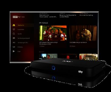 Sky, ORF TVthek und Magenta Telekom