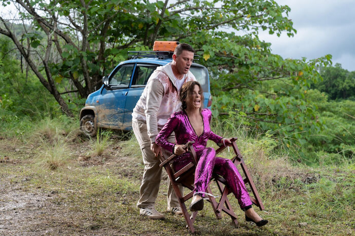 The Lost City - Das Geheimnis der verlorenen Stadt: Alan / Dash (Channing Tatum) und Loretta Sage / Angela (Sandra Bullock)
Bild: Sender / RTL / 2022 Paramount Pictures / Kimberley French 