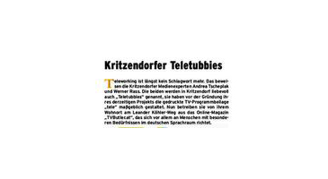 „Unser Kritzendorf“ über TVButler