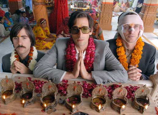 Völlig auf sich allein gestellt in Indien: Jason Schwartzman (Jack), Adrien Brody (Peter), Owen Wilson (Francis). Bild: Sender