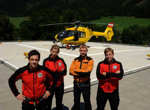 Tobias Herbrechter (Markus Brandl), Bea Kleinert (Paula Paul), Andreas Marthaler (Martin Gruber), Toni Stössl (Martin Klempnow). Bild: Sender