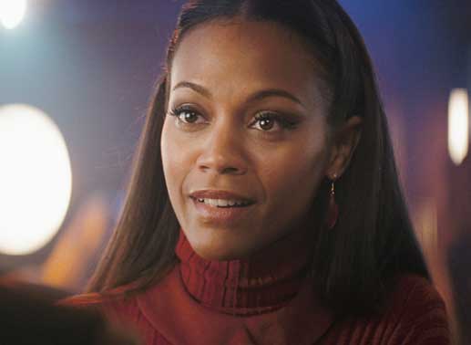 Zoe Saldana ist Uhura. Bild: Sender