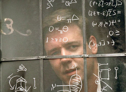 Als Mathematiker ein Genie: Russell Crowe als John Forbes Nash. Bild: Sender