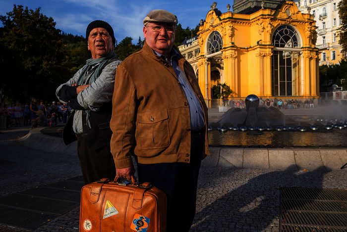 rüger und Kryger: Das vierte Abenteuer führt Publikumsliebling Paul Krüger (Horst Krause) nach Tschechien. In seiner Geburtsstadt Krygovice trifft Paul (Horst Krause) seinen Bruder Emil (Christian Grashof) wieder. Bild: Sender / 
ARD Degeto / Olaf R. Benold