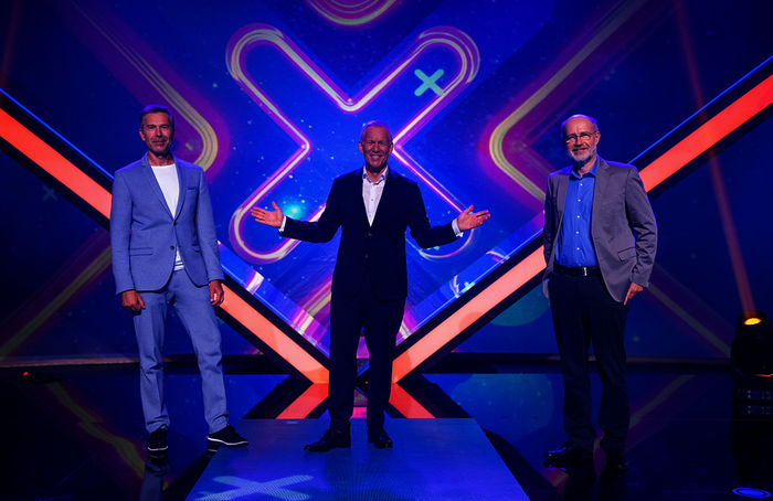 Die große 'Terra X'-Show - Rätsel der Welt": Dirk Steffens, Johannes B. Kerner und Harald Lesch. Bild: Sender / ZDF / Sascha Baumann.