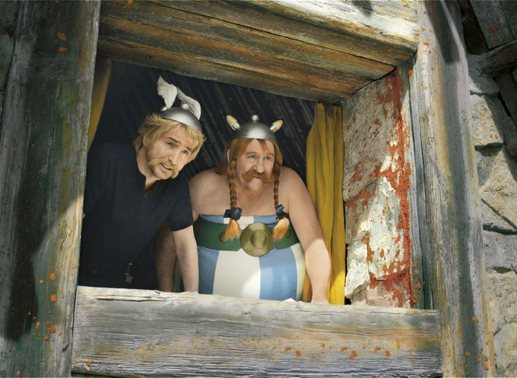 Edouard Baer und Gérard Depardieu – Asterix und Obelix bei den Briten. Bild: Sender