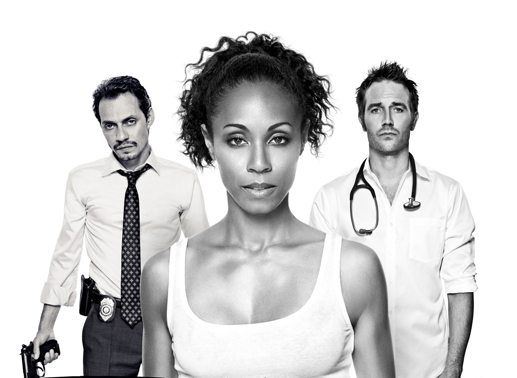 hristina Hawthorne (Jada Pinkett Smith, M.), Dr. Tom Wakefield (Michael Vartan, r.) und Det. Nick Renata (Marc Anthony, l.) ... Bild: Sender