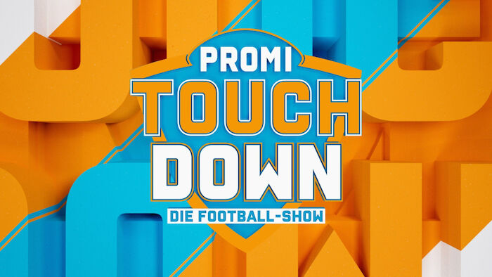 Promi Touchdown - Die Football-Show. Logo. Bild: Sender/RTL