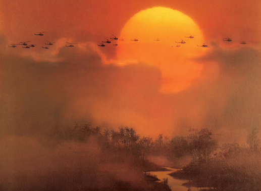 Helikopter-Aufmarsch in Vietnam. Bild: Sender