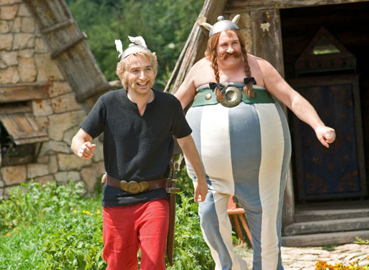  Asterix (Edouard Baer) und Obelix (Gérard Depardieu). Bild: Sender