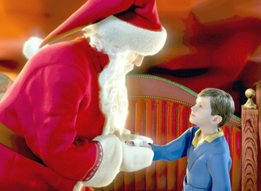 Kinder treffen am Nordpol Santa Claus. Bild: Sender