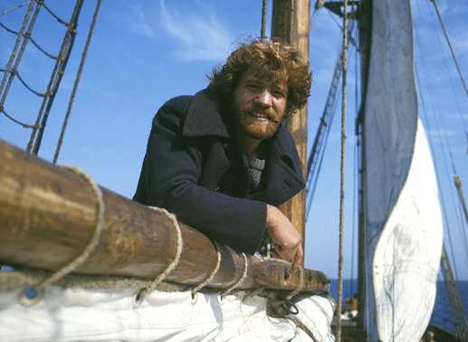 Raimund Harmstorf in seiner Paraderolle als Seewolf. Bild: Sender