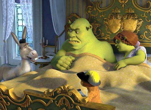Der grüne Oger Shrek und seine Freunde. Bild: Sender
