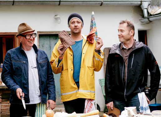 Thomas Nowak (Koch), Ingo Pertramer (Fotograf), Florian Holzer (Gastronomiekritiker). Bild: Sender / Jenseide / Hanna Gassner