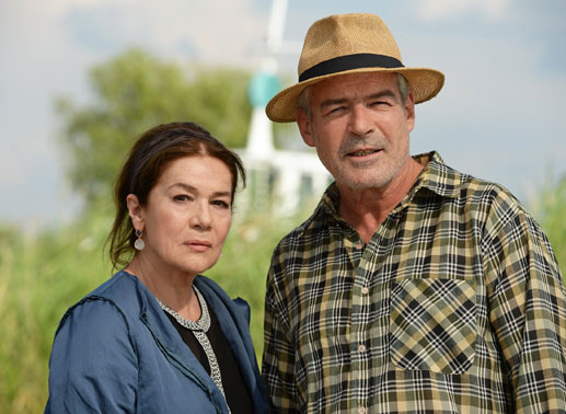 Maria Graf (Hannelore Elsner) Harald Brandl (Oliver Karbus). Bild: Sender / Oliver Roth