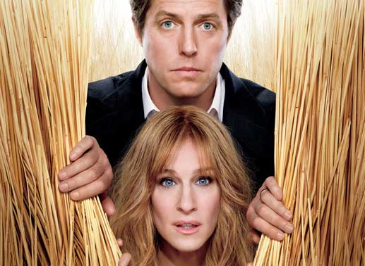 Meryl (Sarah Jessica Parker, unten) und Paul Morgan (Hugh Grant, oben) sind ein erfolgreiches New Yorker Vorzeigepaar. Ihr scheinbar perfektes Leben hat nur einen Makel: In der Ehe der beiden kriselt es ganz gewaltig! Bild: Sender/Columbia