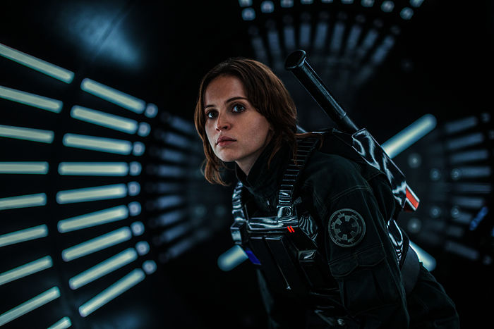 Felicity Jones (Jyn Erso). Bild: Sender / Disney / Lucasfilm / Jonathan Olley