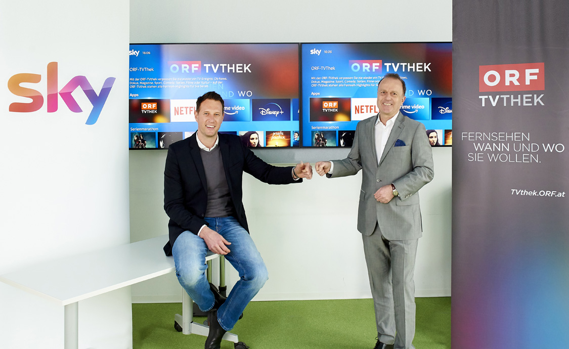 ORF-TVthek als App über Sky-Plattform