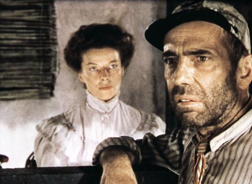 Katharine Hepburn (Rosie) und Humphrey Bogart (Kapitän Allnut). Bild: Sender