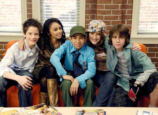 Justin Kelly (Noah Jackson), Vanessa Morgan (Amanda Pierce), Demetrius Joyette (Michael), Zoë Belkin (Rebecca), Munro Chambers (Wilder). Bild: Sender